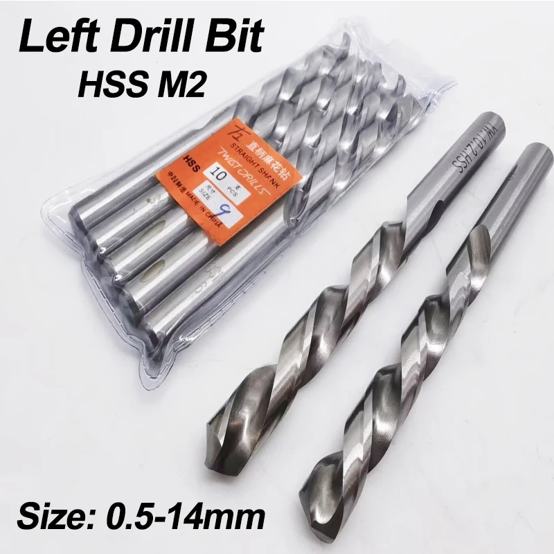 05mm14mmHSSLeftHandDrillBitsHSSM2ReverseTwistDrillBit