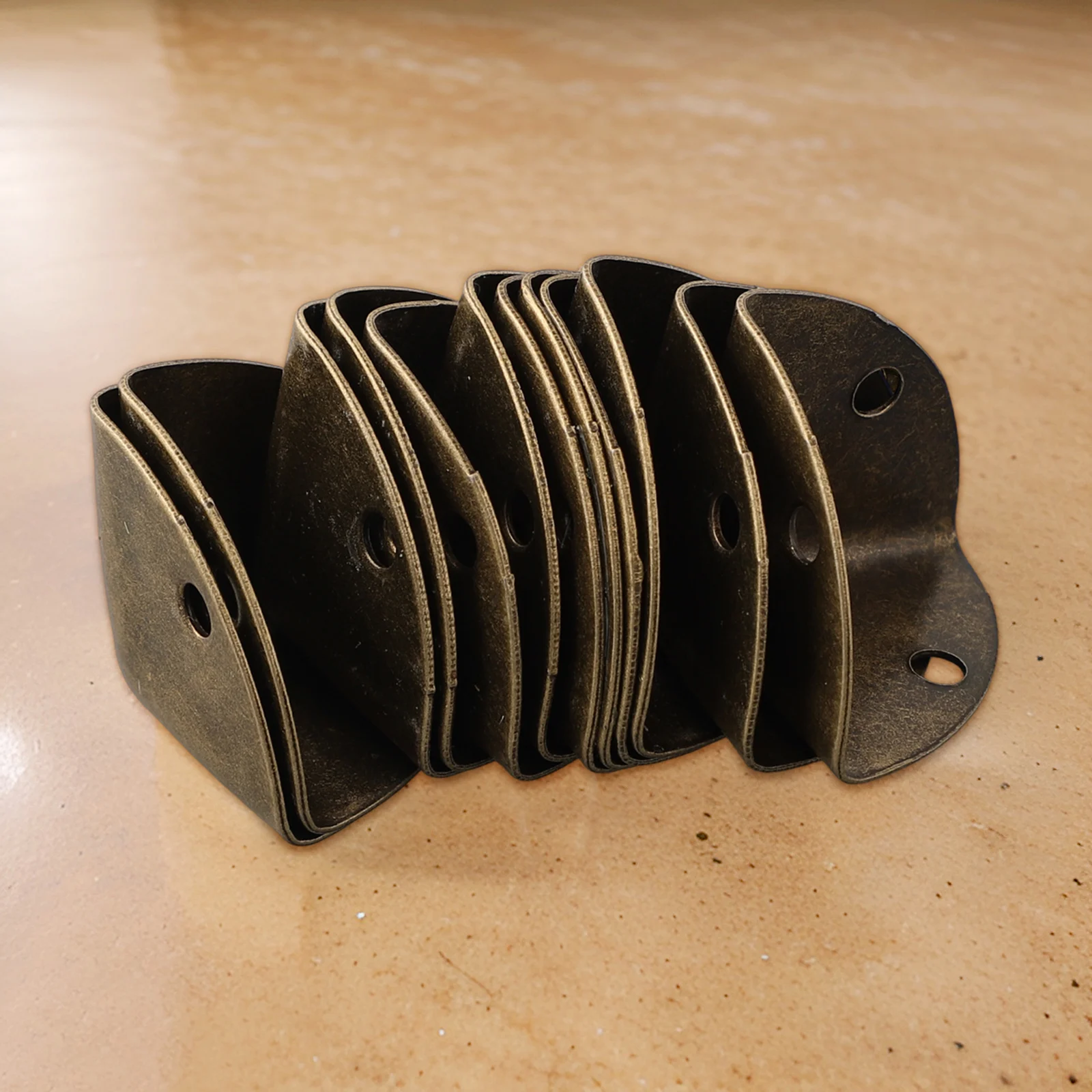 Description Picture 4 of item12Pcs Decorative Antique Jewelry Wine Gift Box Wooden Case Chest Edge Cover Corner Protector Guard 25mm With Screws