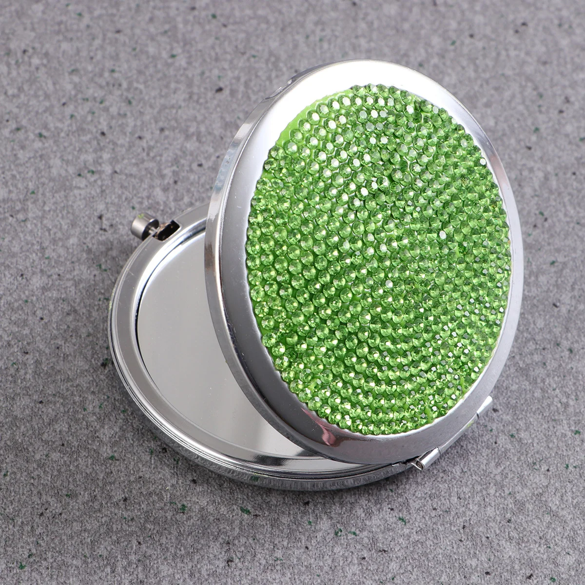 

Small Pocket Purse Mirrors, Folding Mirror Double- sided Travel Mirror Compact Pocket Mirror Portable Rhinestone Mirror for