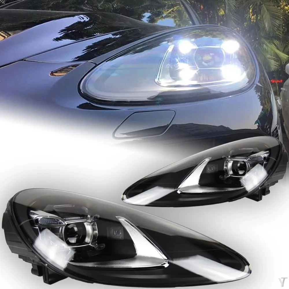 

AKD Front Lamp for Porsche Cayenne Headlights 2011-2018 Cayenne GTS LED Head Light Projector Lens LED DRL Auto Accessories 2pcs