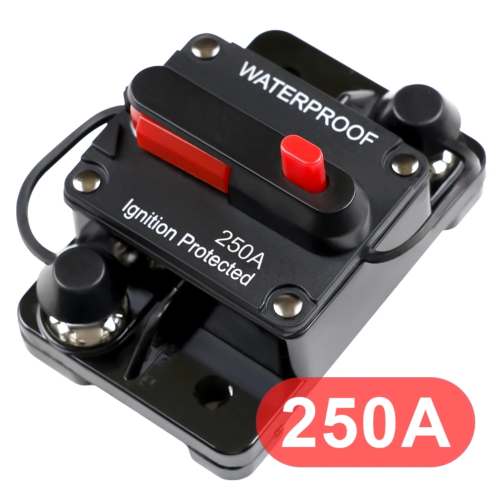 Fusibili Auto 30A A 300A 12V-48V Interruttore Di Circuo Protezione Alimentazione Portafusibili 12v - Foto 9