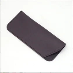 Vintage - Style PU Leather Glasses Pouch - Portable Side - Opening Storage for Home, Travel, and Outdoors (Dark gray)