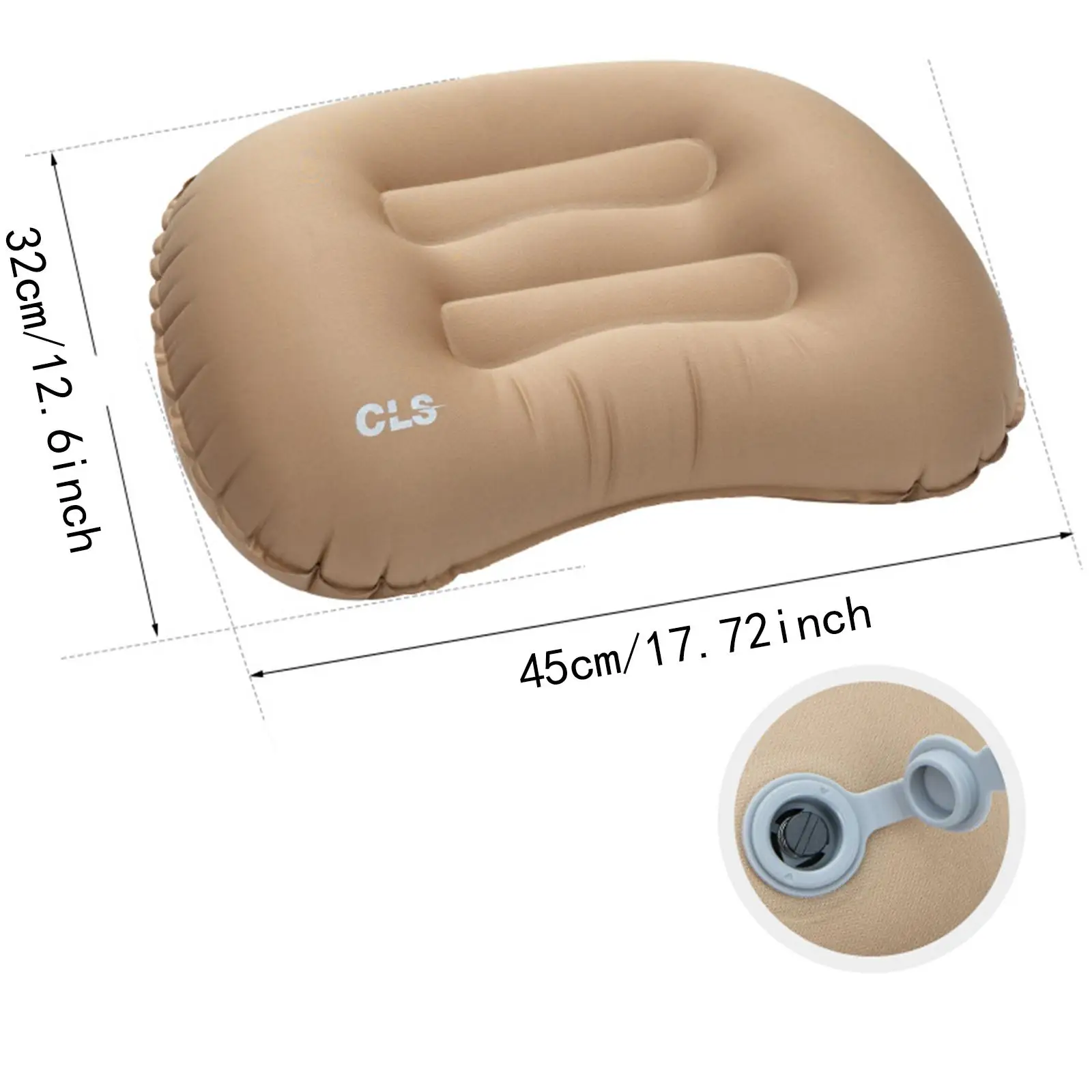 Inflatable Camping Pillow Inflating Compact for Beach Traveling Hiking