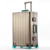 All Aluminum-magnesium Suitcase Travel Rolling Luggage Alloy Trolley Case Bag with Spinner Silent Wheel TSA Lock Carry-On Cabins