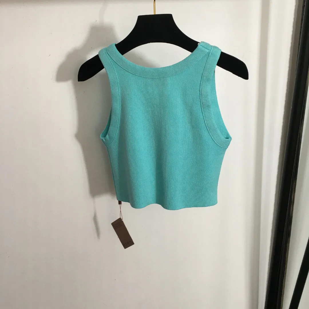 

2024 new temperament gentle letter small sling sweet and spicy age-reducing short inner vest top28-1