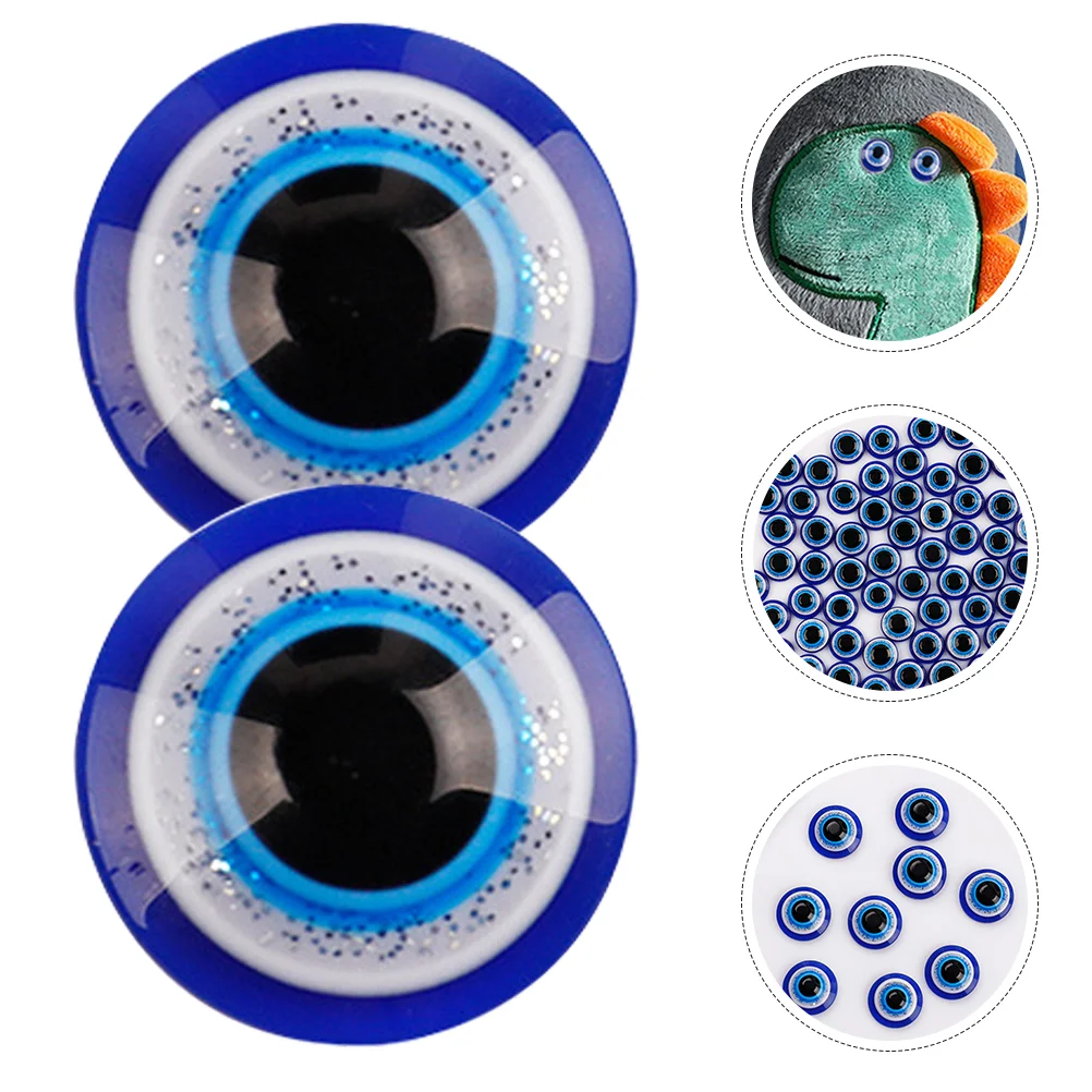 

Devil's Eye Patch Resin Blue Eyes Bead Jewelry Beads Embellishment for Colored Dome Cell Phone Accessories