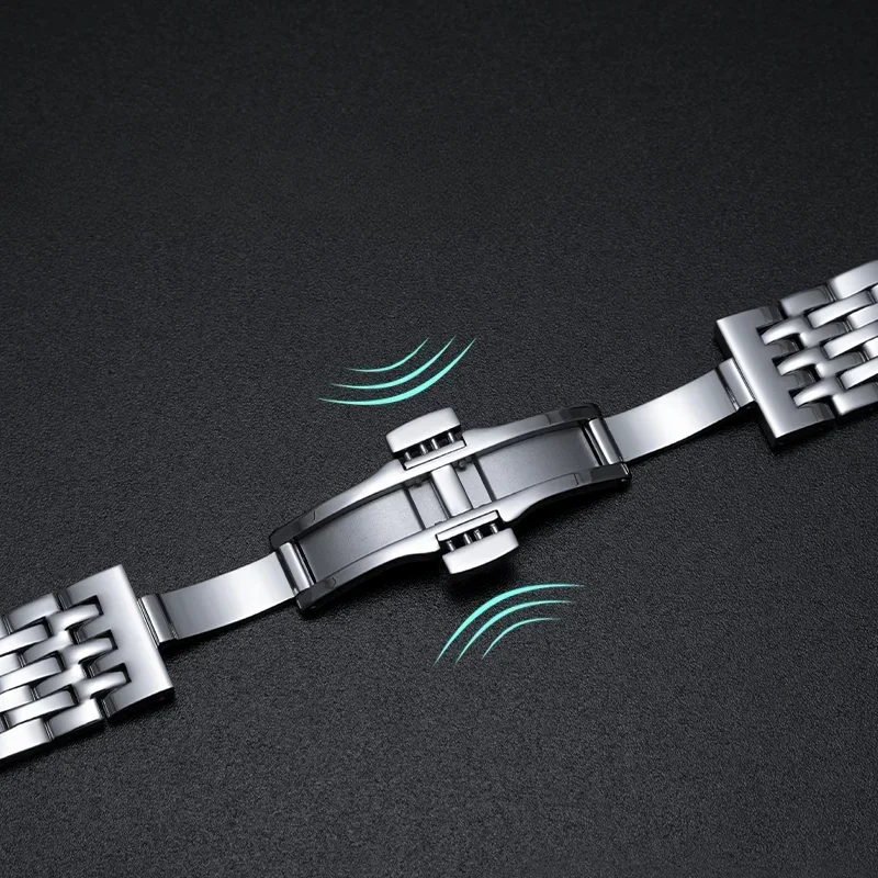 Tissot Armband 19 Mm T41/T006 Lelock Präzisions-Stahl Uhrenarmband T006407B 1853 - Österreich