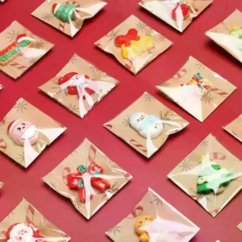 10개 혼합 레진 크리스마스 냉장고 자석, 산타클로스, 눈사람, 크리스마스 트리 장식 다양한 스타일 선물용
