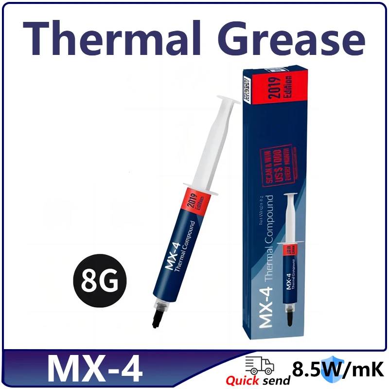 MX-4 Thermal Paste Thermal Glue 8g/20g 8.5W/M-k For CPU GPU Printer HeatSink Cooling