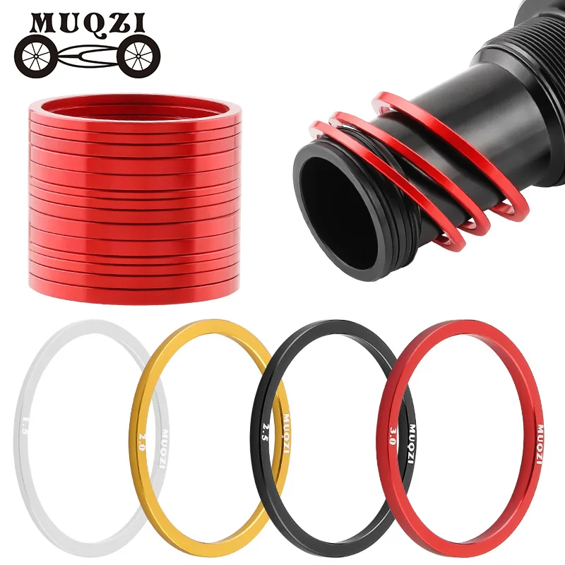 Bicycle Bottom Bracket 5PCS Bottom Bracket Spacer 1.5/2/2.5/3mm Bike Bottom Bracket Adjust Shim Cassette Washer Gasket Cycling Accessories