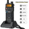Baofeng UV-5R 8W 3800mAh Walkie Talkie Tri Power Long Range Type-C Charger UHF VHF Handheld Transceiver Ham Two Way Radio 5