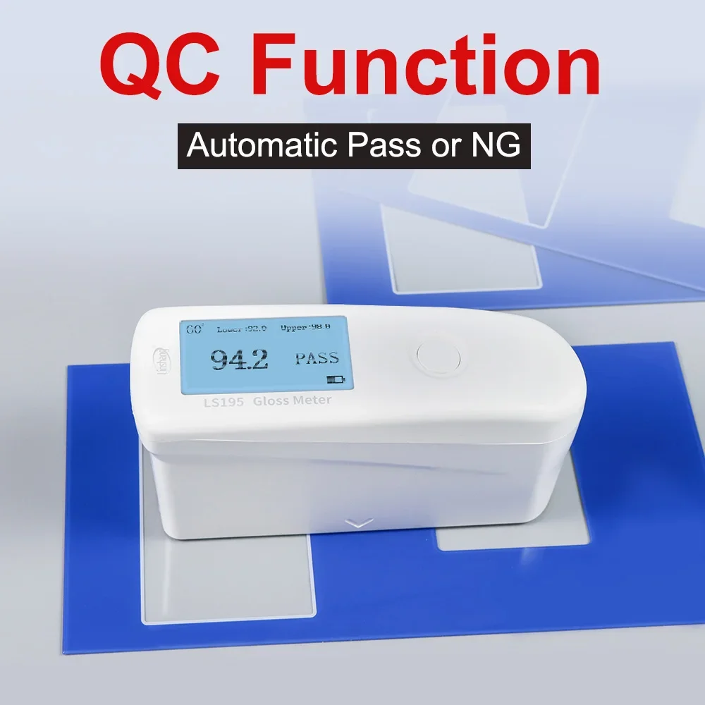 Gloss Meter Glossmeter Car Glossmetre Glosmeter LS195 Angle 60&deg; Easy Operation Software QC Mode High Precision CNAS Rechargeable