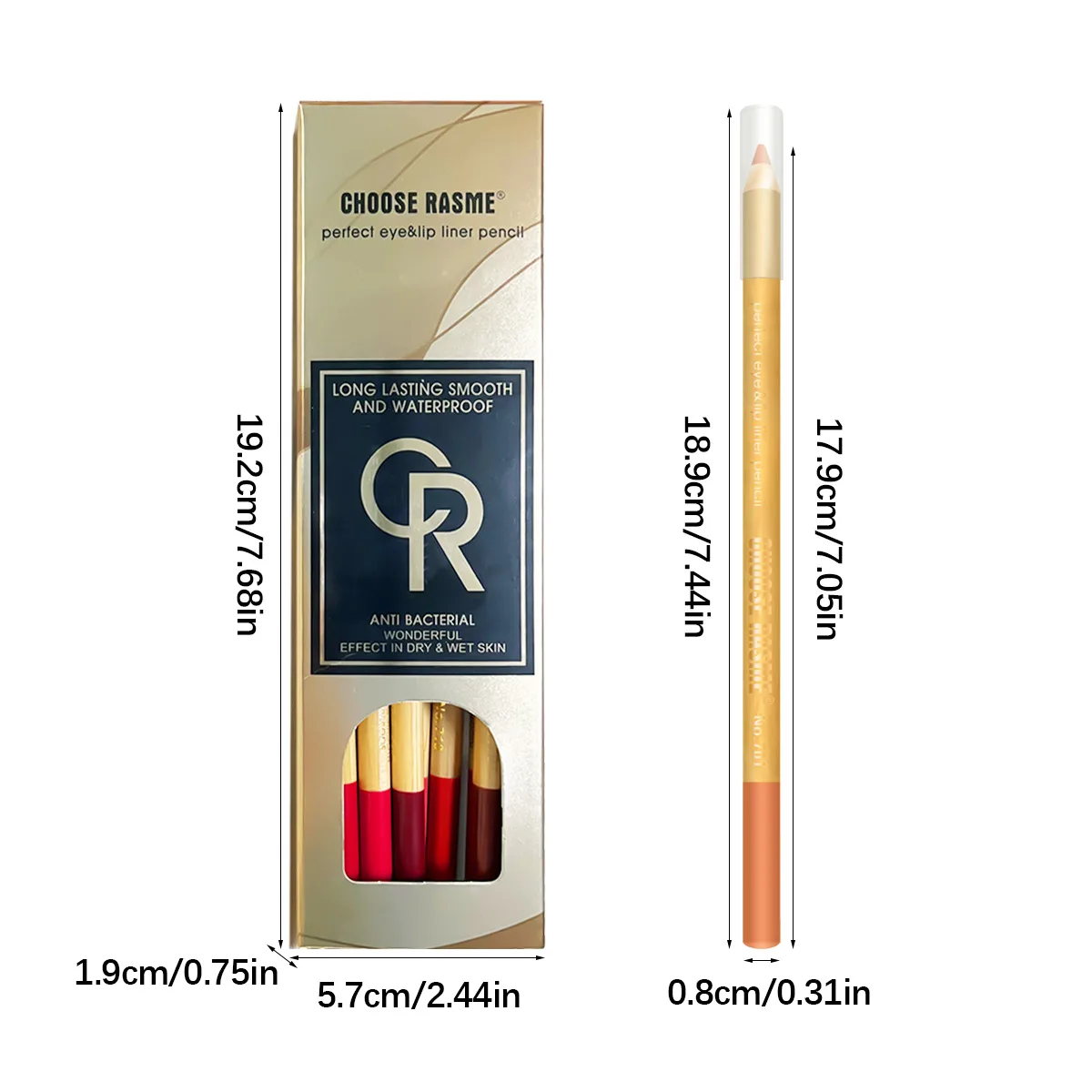 12 lipstick pens, nude pink lipstick pens, waterproof, durable, matte, three-dimensional lipstick, moisturizing lipliner makeup 6