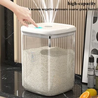 Vacuum Rice Bucket Kitchen Rice Bucket Box Sealed Large Capacity Intelligent Dustproof Grain Can Glass Jar 2