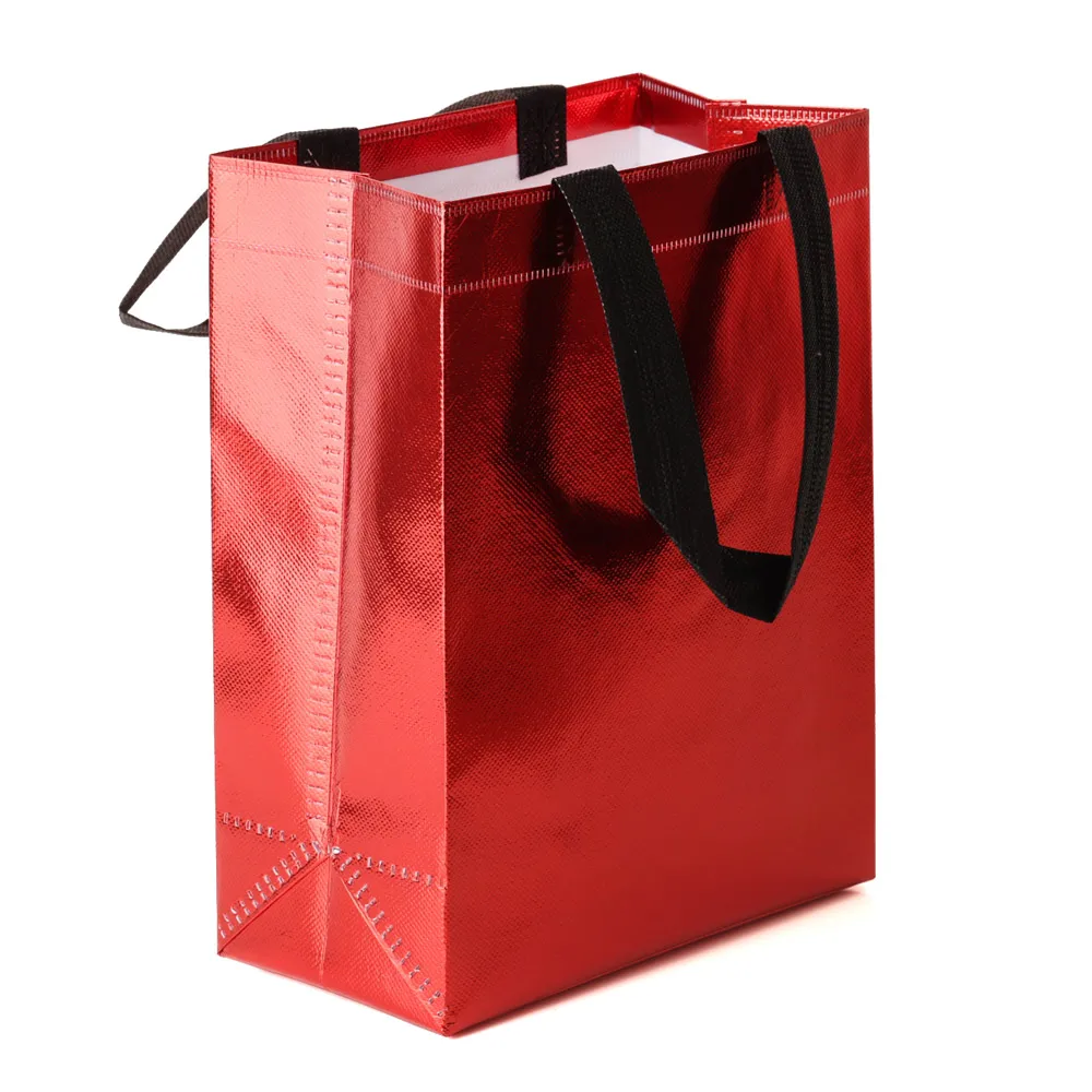 Shiny Colorful Reusable Gift Bag - Non-Woven Eco-Friendly Handbag for Business and Wholesale