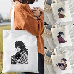 Shopper Bag Women's Bag Demon Slayer's Blade Shopping Bags Tote Bag Canvas Handbag Designer Handbags Customizable Luggage-bags