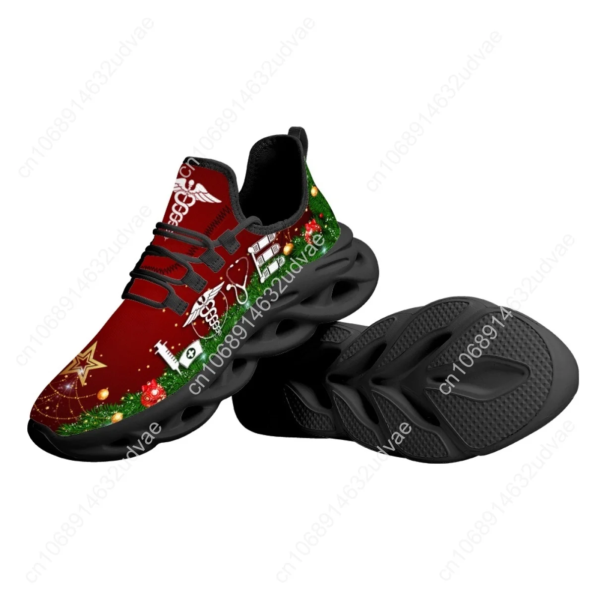 2023 Christmas Sneakers Anti-Slip Running Shoes EMT Medical Care Mesh Footwear Casual Cushion Shoes Christmas Gifts