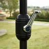 9' Patio Umbrella Outdoor Table Umbrella with 8 Sturdy Ribs (Black and White) 4