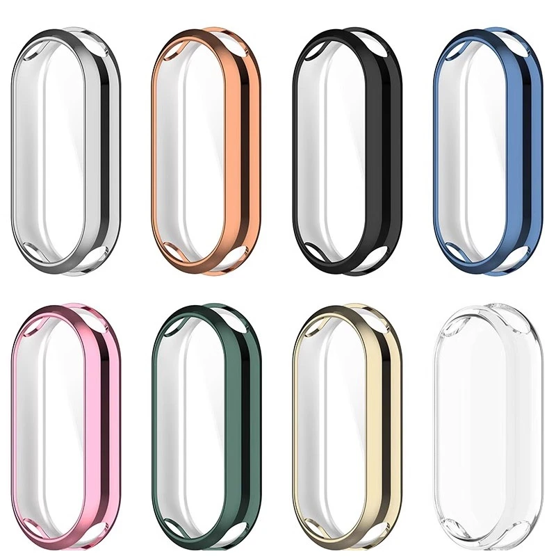 Full Cover Silicone TPU Case Glass For Xiaomi Mi Band 9 Smartwatch Screen Protector For Xiaomi Mi Band9 Miband9 Cover Shell watch screen protector