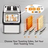 Bread Makers Smart Toaster, Touch Screen Toaster,High-speed Automatic Settings,Bagel English Muffins Toast Pastry Waffles Bread 6