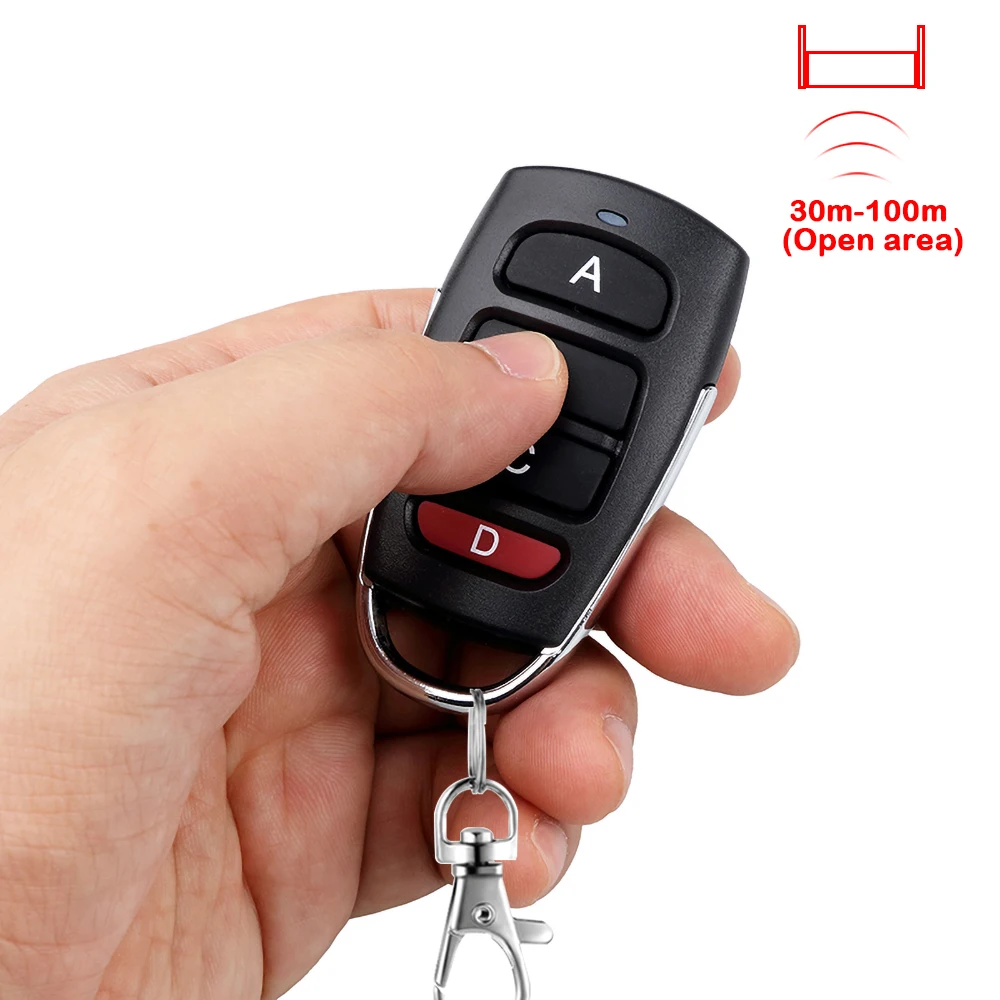 ANSONIC Remote Control Garage Door 433.92mhz Fixed Code ANSONIC SF 433-1 433-2E 433-4E 433-1MINI/M 433-2MINI/M Gate Opener 3