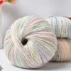 50g Milk Combed Cotton Yarn Space Dye Soft crochet yarn Baby Women DIY for knitting Wool Cheap Hand Knitting Crochet Sweater 2