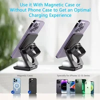 3 in 1 Wireless Charger Stand Magnetic Foldable Wireless Charging Station for iPhone 16 15 14 13 Pro Max Apple Watch 8 9 Charger - Image 2