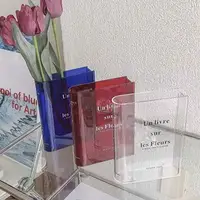 Clear Book Vase, Flower Bookshelf Decor for Floral Arrangement INS Home Decoration Vase Decoration Creatitive Gift Home Decor - Image 4