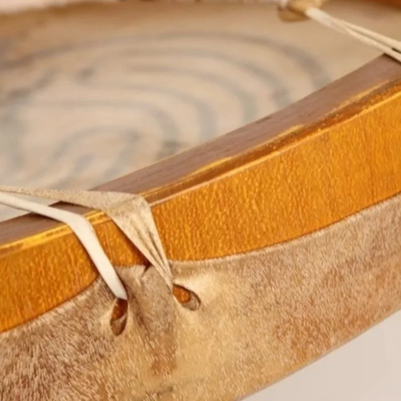 Terre Goat Skin Shaman Drum Indian Drums Sound Therapy Tambourine Meditation Professional Performance Percussion Instruments
