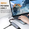 Type-C to USBC Female OTG 3.5mm Jack USB3.1 2.0 10Gbps PD100W Fast Charge Adapter HUB for Macbook iPad Samsung Steam Deck Switch 2
