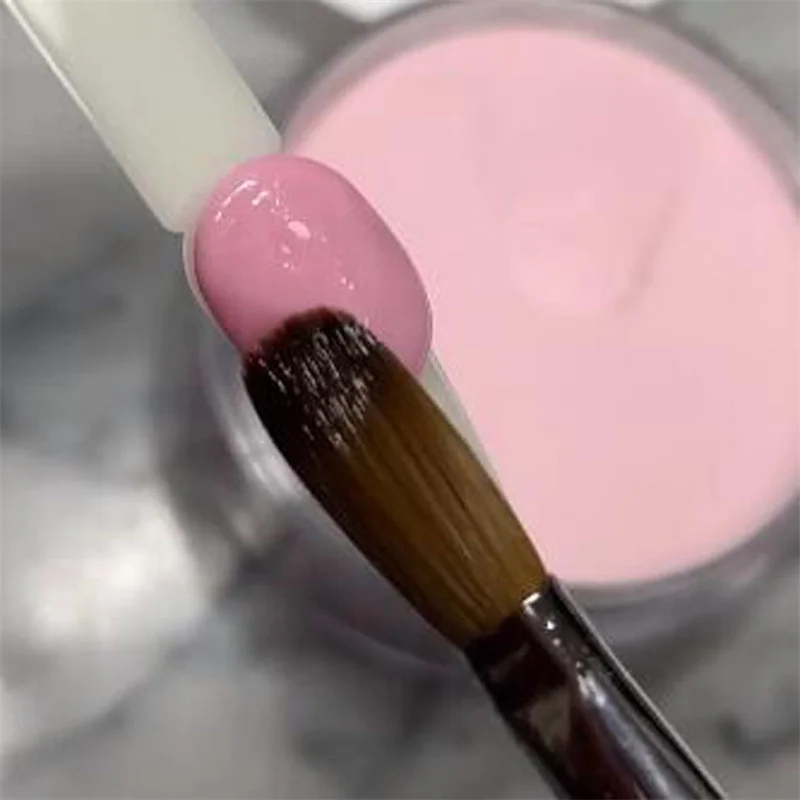 30ml Nude Acrylic Powder 2 in 1 Nail Extension Builder Carving French Manicure Fine Dip Powder Nail Supplies For Professionals 2