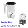 SH-992 Food blender Cup and blade 1000ml/32OZ Cup Stainless steel blade PC cup 1