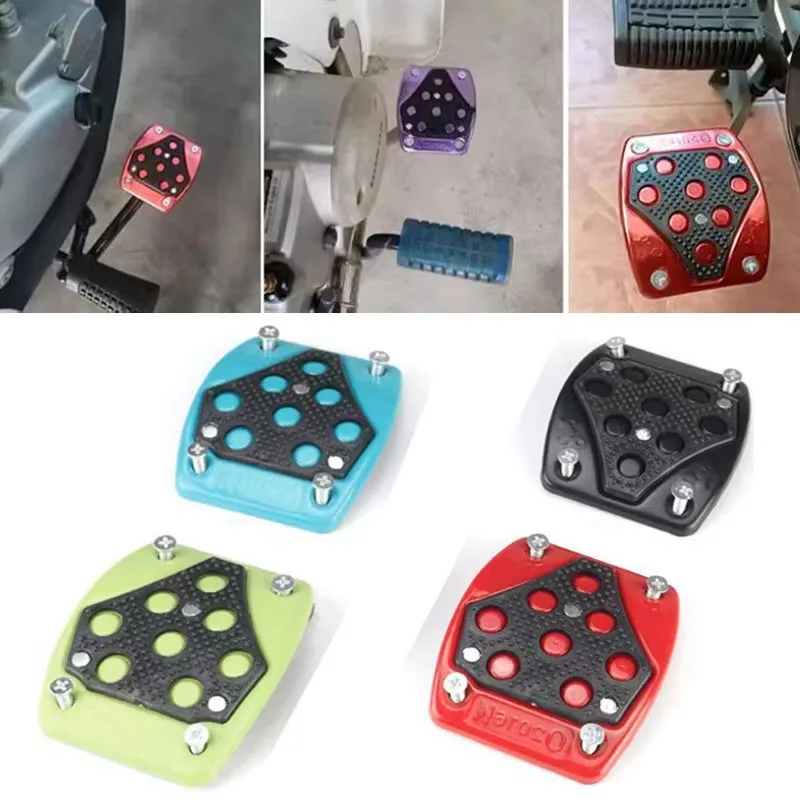 Motorcycle Antislip Brake Pedal Cover Universary Motorcycle Antislip Brake Pedal Cover Nonslip Motorcycle Footrest Foot Peg Multicolor Aluminum Alloy Brake Pedal