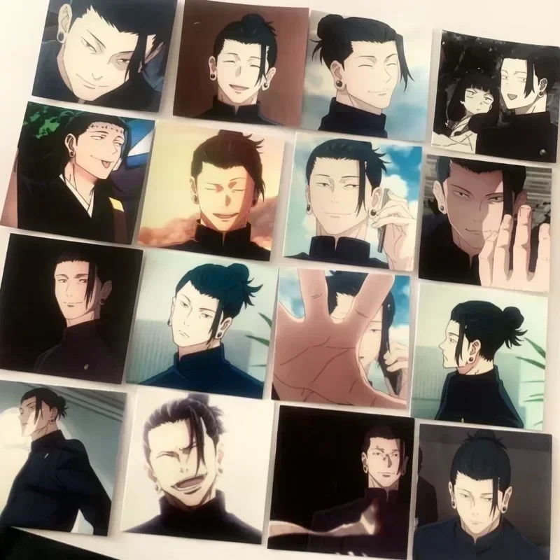 Zhou Shu Hui Zhan Anime Sticker Geto Suguru Gojo Satoru Black White Manga Style Stickers Phone IPad Case Cute Decor Friend Gift transfer sticker