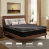 High-Quality Cooling Double Mattress with 10 Inch Charcoal Gel Memory Foam in a Box, Fiberglass Free Mattress Topper 2