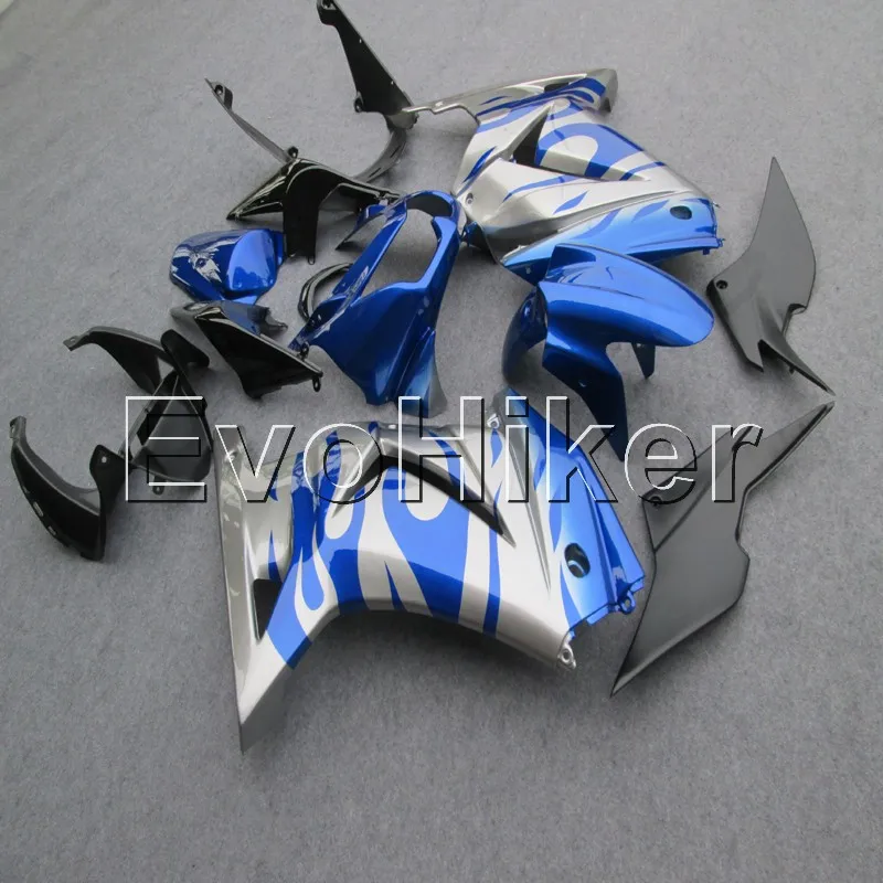 

injection Fairings kit for ZX250R EX250 2008 2009 2010 2011 2012 silver blue ZX 250R 08-12 ABS Plastic Bodywork Set