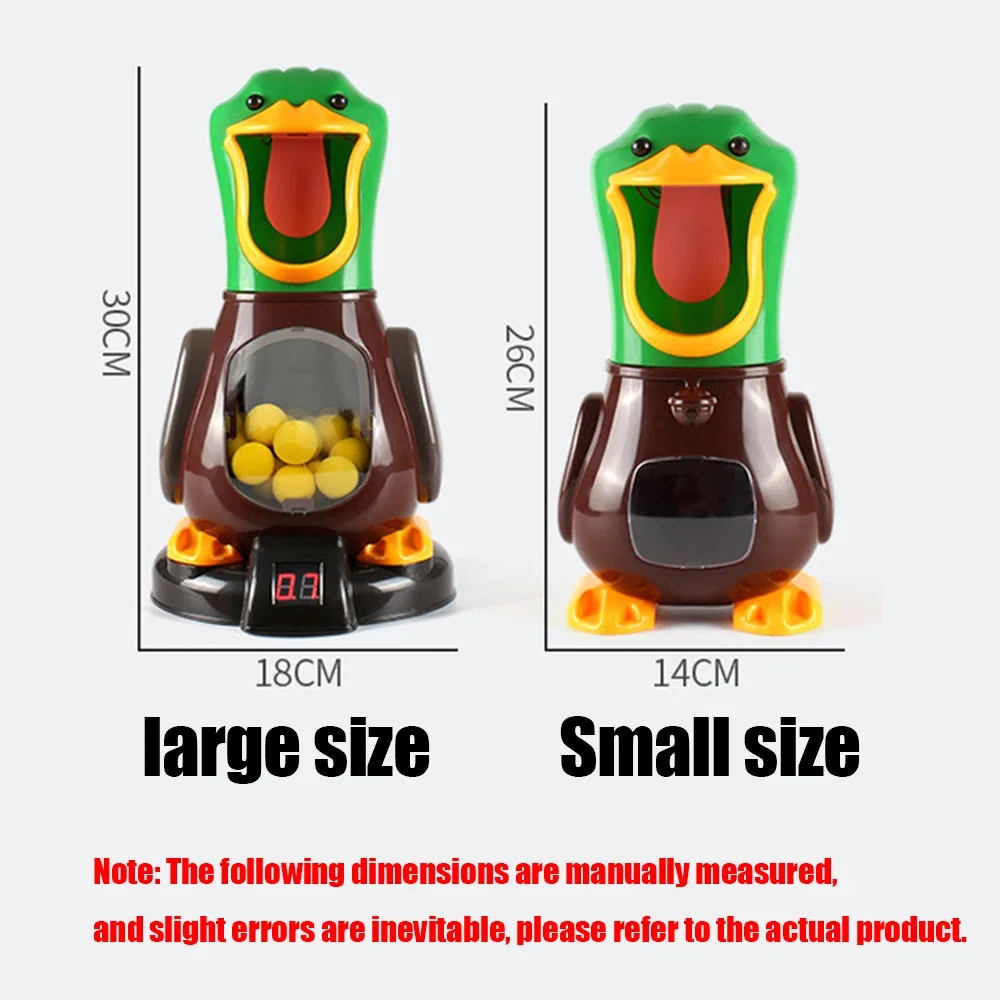 사냥용 오리 장난감 공기총 소프트 총알 볼 점수 채점 전투 게임 재미있는 총 장난감 부모-자녀 상호작용 장난감 어린이 선물