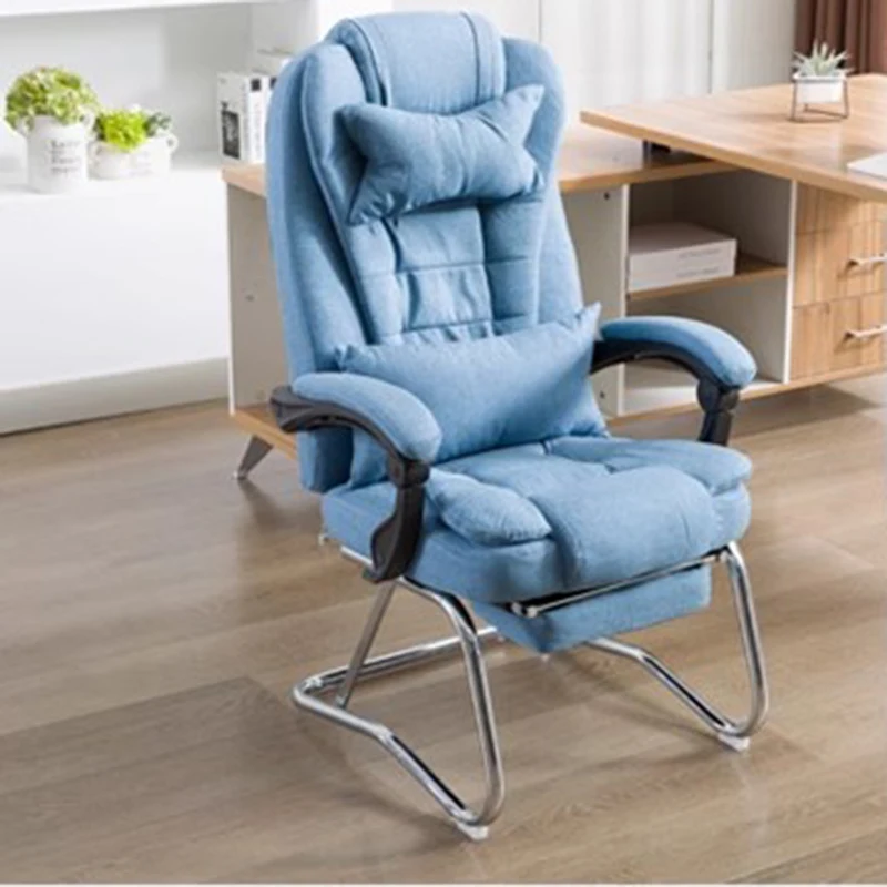 Executive Fancy Office Chair Comfortable Blue Luxury High Back Office Chairs Room Nordic Modern Cadeiras De Escritorio Furniture