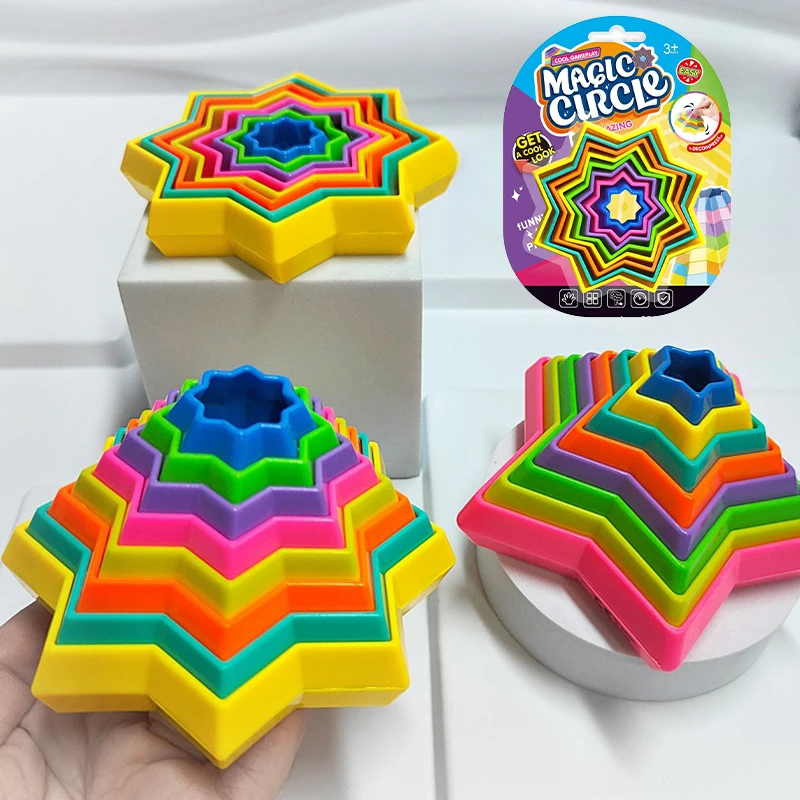 Spiral Illusion Magic Star Fidget Stress Relief for Anxiety Autism Sensory Toys for Adults Children fidget toy sensory fidget toy anti stress toy finger sensory toy