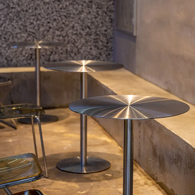 Round Modern Coffee Tables Design Minimalist Glamour Metal Small Coffee Corner Tables Balcony wooden Home Furniture mobile
