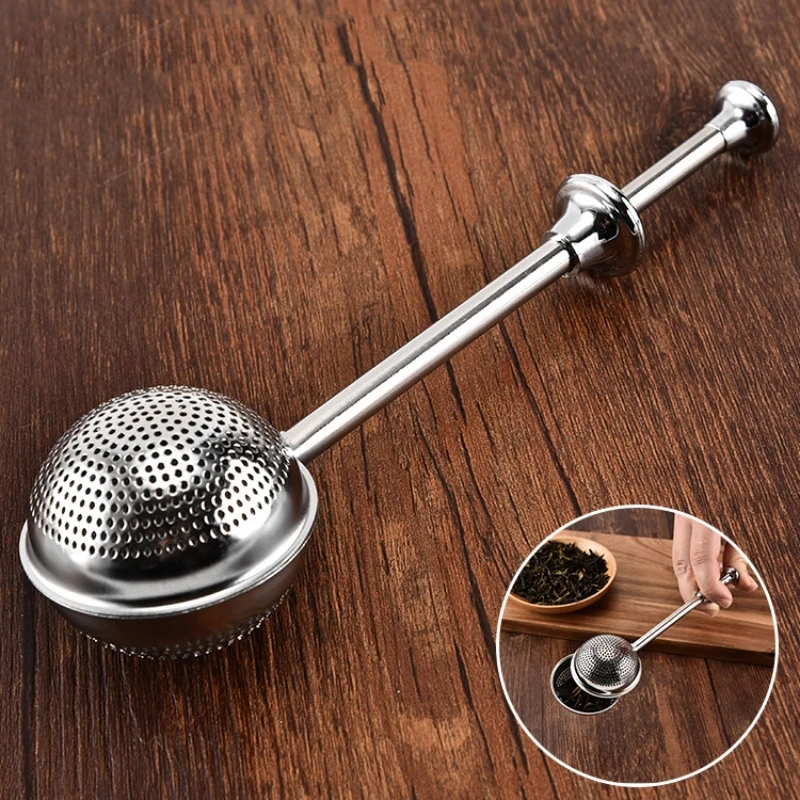 Spice Tea Tool Accessories Reusable Tea Strainer Ball Metal Bag Stainless Steel Teapot Adjustable Infuser Filter tea infuser tea strainer tea filter