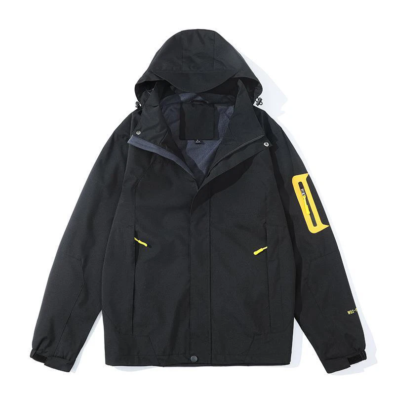 

Male Black Windbreaker Windproof Waterproof For 2023 Spring Autumn Zip Up Jacket Men's Streetwear Bomber Clothes OverSize 6XL