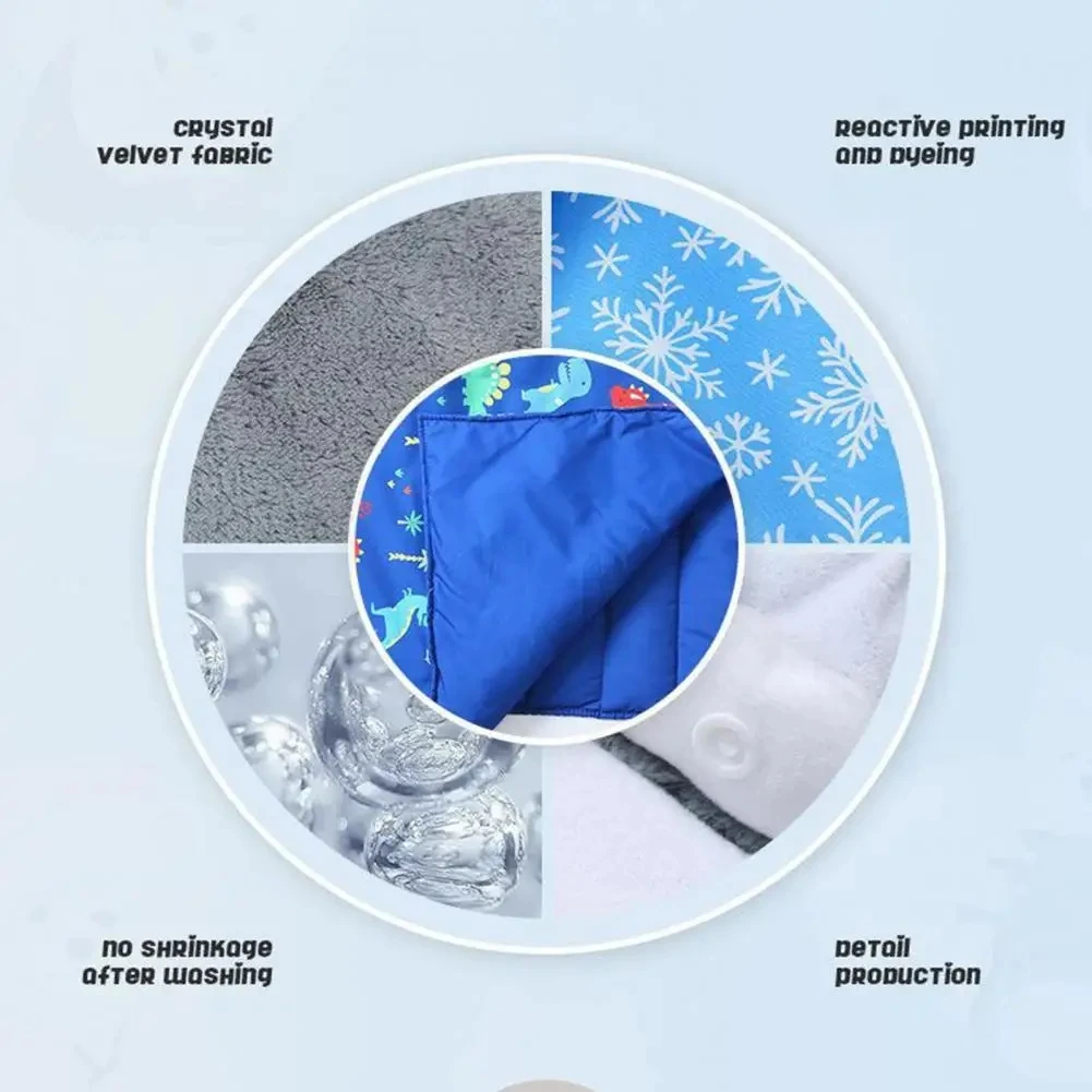 Kids Cocoon Cartoon Sleeping Bags Children's Cotton Animal Sleepsacks Anti-Kick Warm Sleep Sack Mat Blanket Plush Toy Boys Girls