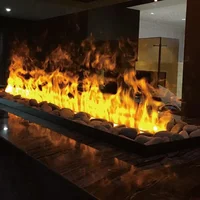 Встроенные камины с имитацией пламени, ультратонкая домашняя подставка для телевизора, увлажнитель, искусственный пожарный электрический камин, украшение для гостиной — изображение 2