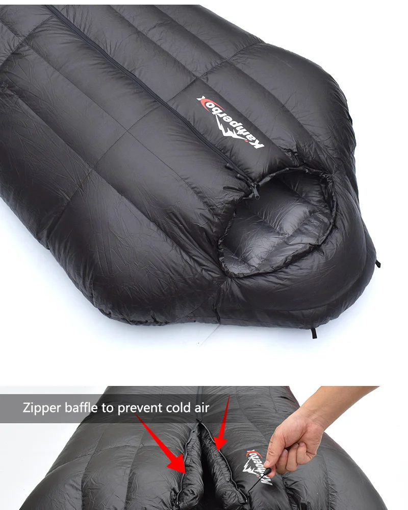 Kamperbox Winter Sleeping Bags Camping Down Sleeping Bags Winter Outdoor Ultralight Sleeping Bags Camping Equipments