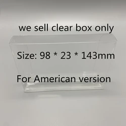 Clear Display Box for Vintage Game Storage - Transparent Collectible Case (98x23x143mm)