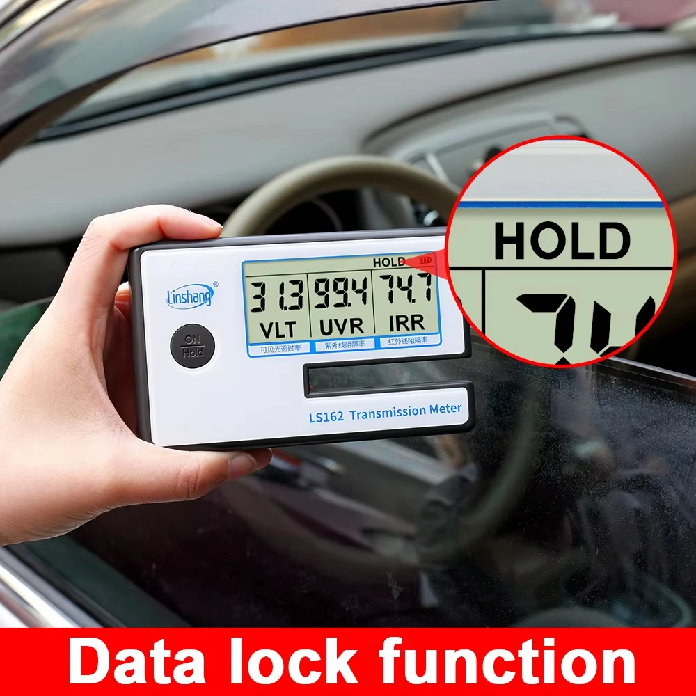 LS162 LS162A Window Tint Meter Solar Film Car Transmission Meter Solar Film Meter VLT UV IR Rejection Tester Dropship 3