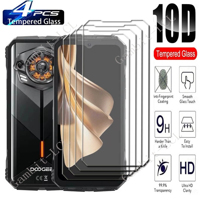 4-Pack Tempered Glass Screen Protectors for 6.58 Smartphone Display