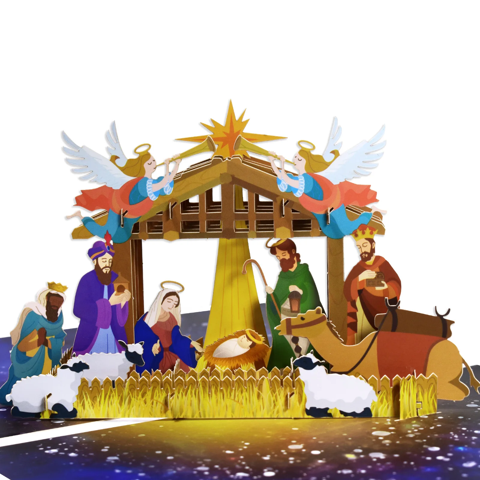Christmas Card Pop Up 3D Greeting Card New Year greeting cards