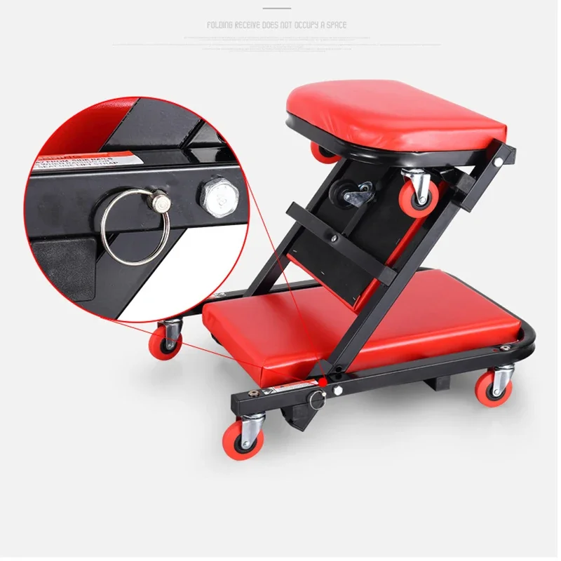 40" Deformable Auto Repair Stool Thickened Car Repair Lying Board Skateboard Repairing Car Sleeping Scooter